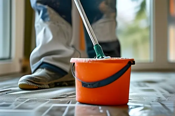 裝修后保潔工作現場