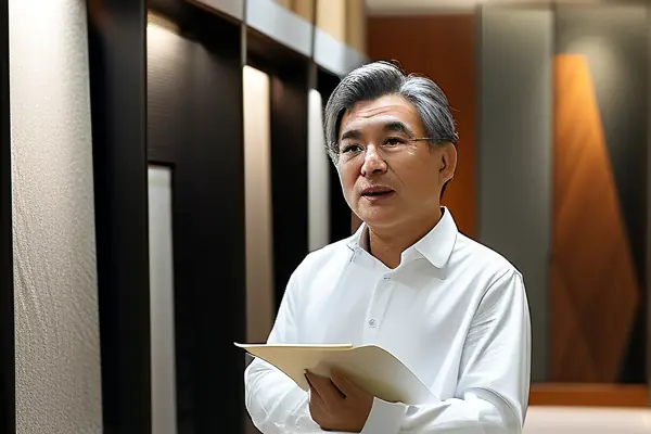 業主在揚州裝修公司實地考察場景