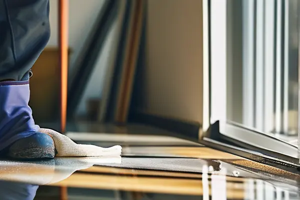 揚州裝修保潔人員現場施工實拍