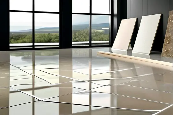 專業施工人員正在進行瓷磚美縫工程