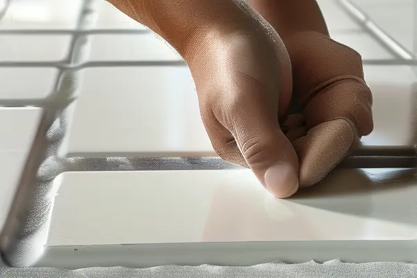 專業(yè)美縫施工過(guò)程特寫(xiě)