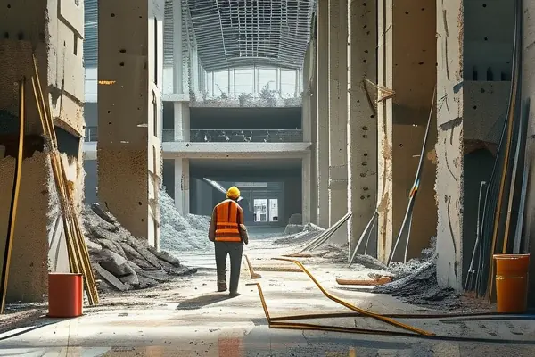 商場結構拆改施工現場實拍