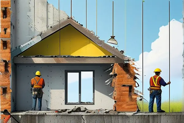 專業團隊進行安全拆墻作業
