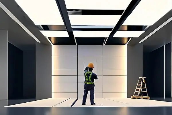 展廳裝修搭建施工現(xiàn)場實拍圖