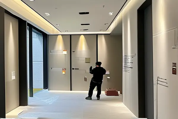 展廳家裝驗收現(xiàn)場
