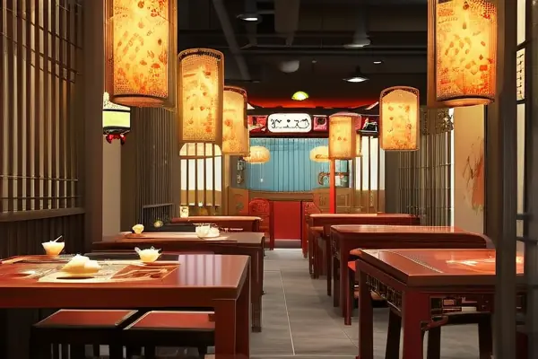 中式火鍋店裝修效果圖