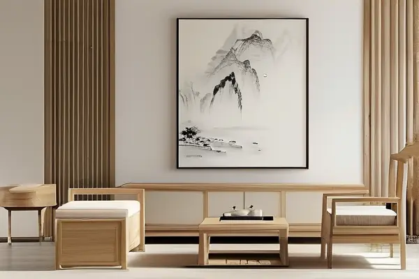 中式簡約風格客廳展示
