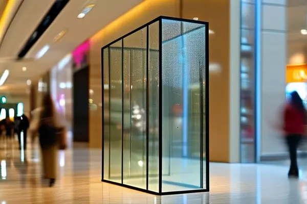 商場玻璃圍擋實景展示