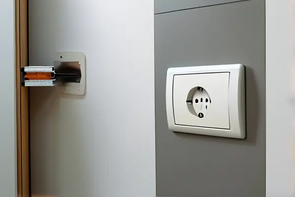 電工安裝家用開關插座穿線過程
