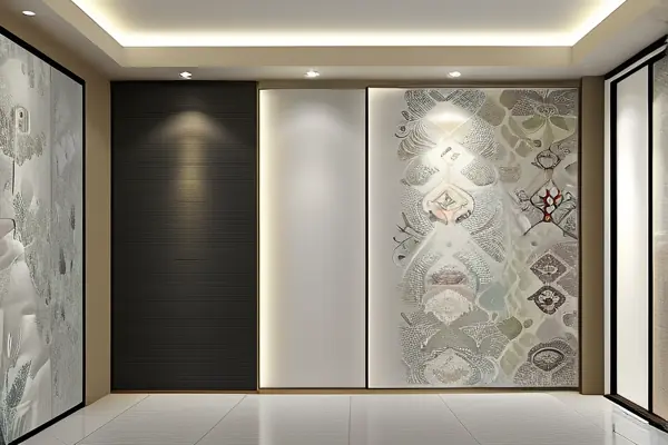 不同種類墻紙展示