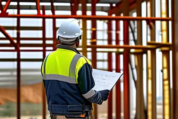 專業監理人員正在驗收新建家裝工程