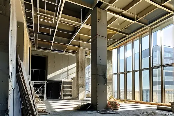 大樓裝修施工現場