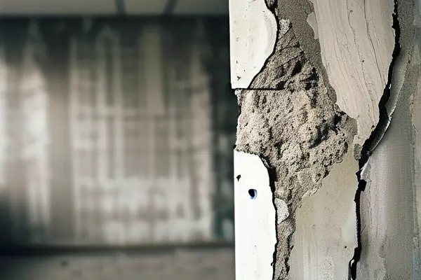 專業人士使用驗房工具檢查新房墻面