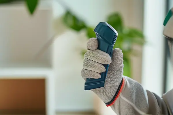 專業人員使用儀器檢測室內甲醛含量