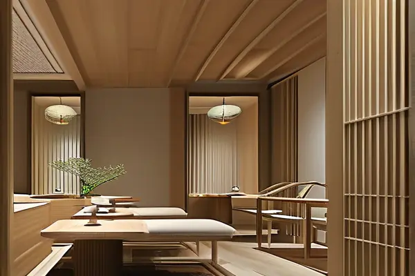 揚州茶社內部裝修實景