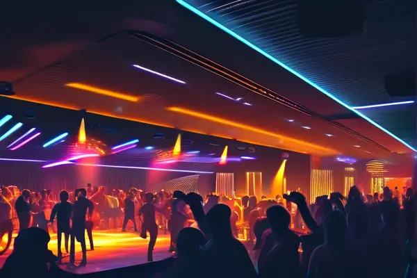 現代夜店內部裝修效果圖