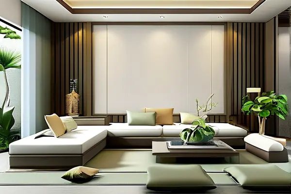 現(xiàn)代家居客廳風(fēng)水布局示意圖