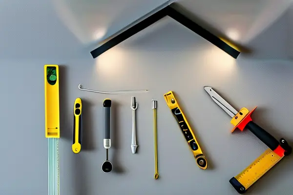 專業人員正在客廳安裝現代吊燈