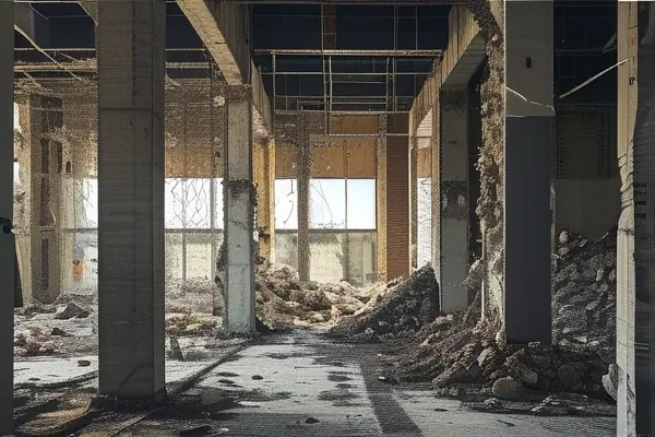 辦公室拆除現場工作圖