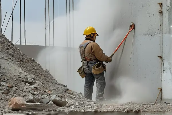 二手房舊結構拆除施工現場