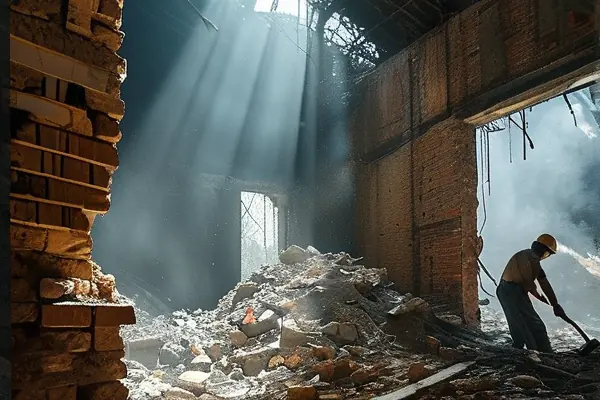 老房子拆除施工現(xiàn)場實拍圖