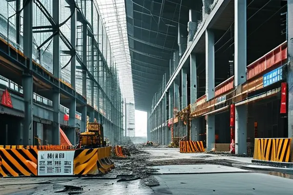 商場結(jié)構(gòu)拆除施工現(xiàn)場實拍