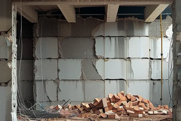 室內結構拆除施工現場