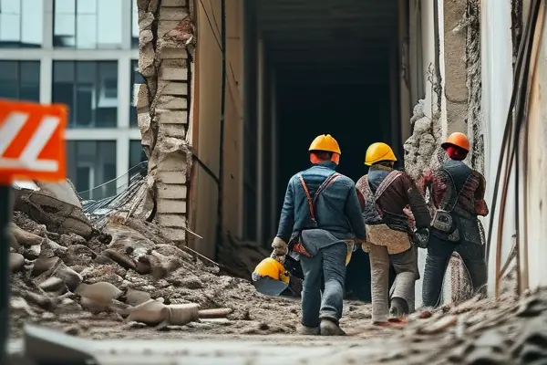 專業(yè)酒店結(jié)構(gòu)拆除公司施工現(xiàn)場