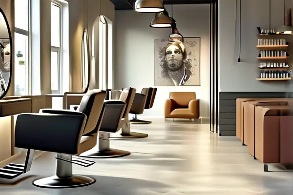 現代風格美發沙龍裝修效果圖