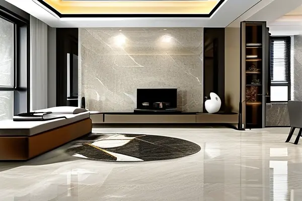 現(xiàn)代客廳大理石地面裝修效果展示