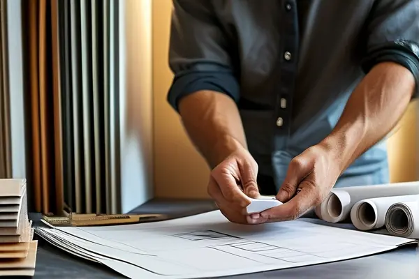 設計師講解裝修圖紙