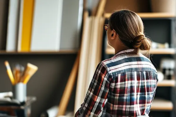 業(yè)主與設計師討論裝修方案