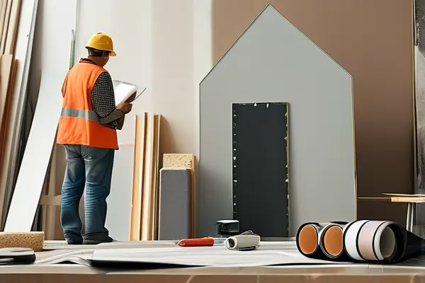 家庭討論裝修設計