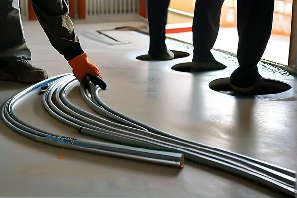 專業地暖安裝施工過程展示